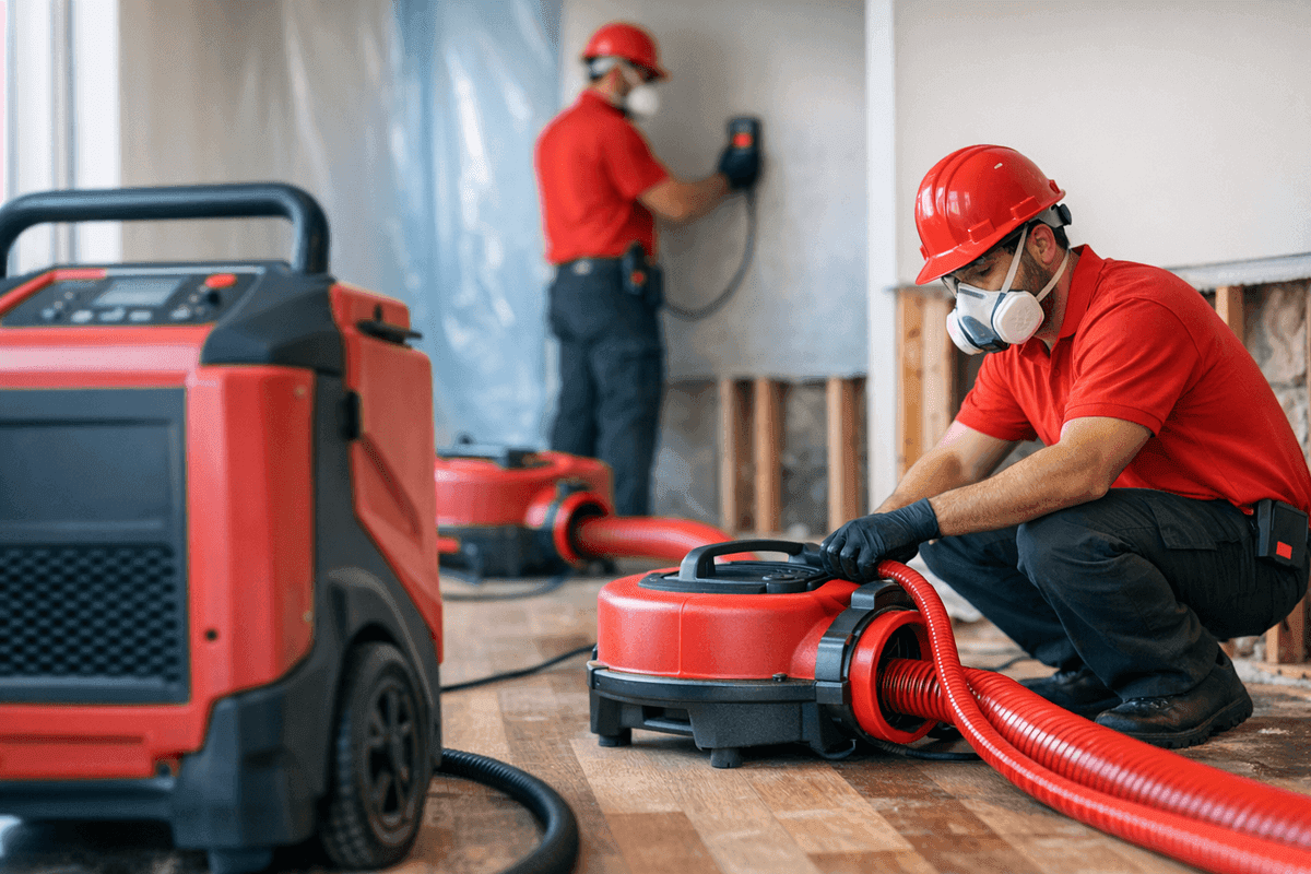 Dehumidification service by Super Best Water Damage